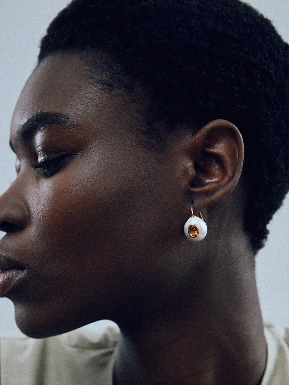 Pearl Pablo Earrings in Citrine - Picture 4 of 8